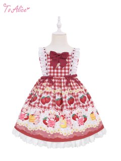いちごくま　ジャンパースカート ブラウス ALICE and the PIRATES店限定「いちごのCharlotteジャンパー