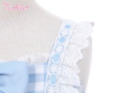 画像4: 【ToAlice Kids】TZC5202いちご×ハニーベアジャンパースカート (4)