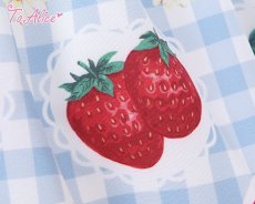 画像13: 【ToAlice Kids】TZC5202いちご×ハニーベアジャンパースカート (13)