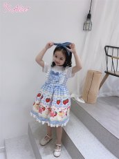 画像20: 【ToAlice Kids】TZC5202いちご×ハニーベアジャンパースカート (20)
