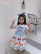 画像21: 【ToAlice Kids】TZC5202いちご×ハニーベアジャンパースカート (21)