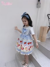 画像22: 【ToAlice Kids】TZC5202いちご×ハニーベアジャンパースカート (22)