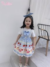画像18: 【ToAlice Kids】TZC5202いちご×ハニーベアジャンパースカート (18)