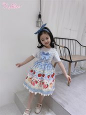画像23: 【ToAlice Kids】TZC5202いちご×ハニーベアジャンパースカート (23)