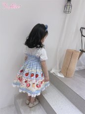 画像24: 【ToAlice Kids】TZC5202いちご×ハニーベアジャンパースカート (24)
