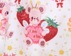 画像11: 【ToAlice Kids】TZC5203いちご×ハニーベアワンピース (11)