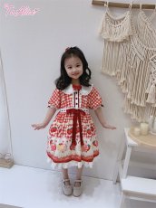 画像13: 【ToAlice Kids】TZC5203いちご×ハニーベアワンピース (13)
