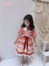 画像22: 【ToAlice Kids】TZC5203いちご×ハニーベアワンピース (22)
