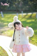 画像3: 【送料無料】【ToAlice Kids】TZC5273 こぐま耳付きスカラップセーラーアウター《予約受付》 (3)