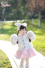 画像8: 【送料無料】【ToAlice Kids】TZC5273 こぐま耳付きスカラップセーラーアウター《予約受付》 (8)