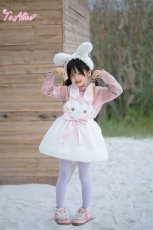 画像18: 【送料無料】【ToAlice Kids】TZC7026  ゆめかわうさぎもこもこサロペットバルーンスカート《予約受付》 (18)