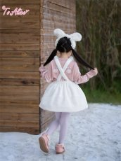 画像19: 【送料無料】【ToAlice Kids】TZC7026  ゆめかわうさぎもこもこサロペットバルーンスカート《予約受付》 (19)