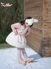 画像7: 【送料無料】【ToAlice Kids】TZC7026  ゆめかわうさぎもこもこサロペットバルーンスカート《予約受付》 (7)