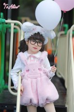 画像5: 【送料無料】TZC8500 いちご×肉球刺繍丸襟トップス《予約受付》 (5)