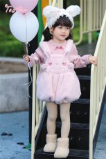 画像13: 【送料無料】TZC8500 いちご×肉球刺繍丸襟トップス《予約受付》 (13)