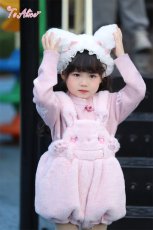 画像7: 【送料無料】TZC8500 いちご×肉球刺繍丸襟トップス《予約受付》 (7)