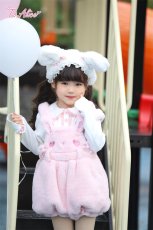 画像3: 【送料無料】TZC8500 いちご×肉球刺繍丸襟トップス《予約受付》 (3)