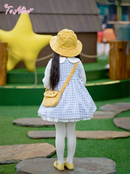 Last one】【ToAlice Kids】TZC8597ことり幼稚園長袖ワンピース - To Alice