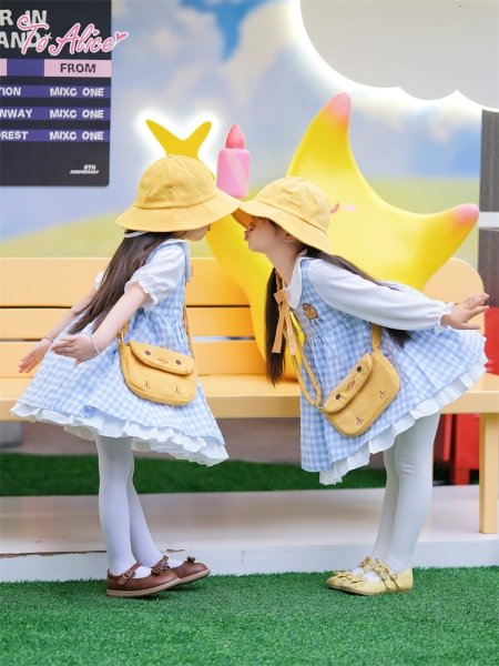 Last one】【ToAlice Kids】TZC8597ことり幼稚園長袖ワンピース - To Alice