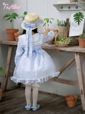 画像11: 【送料無料】【ToAlice Kids】TZC8629リトルデイジーチェックセーラー長袖ワンピース《予約受付》 (11)