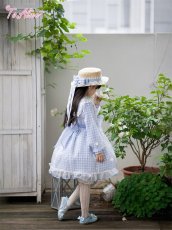 画像10: 【送料無料】【ToAlice Kids】TZC8629リトルデイジーチェックセーラー長袖ワンピース《予約受付》 (10)