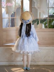 画像17: 【送料無料】【ToAlice Kids】TZC8629リトルデイジーチェックセーラー長袖ワンピース《予約受付》 (17)
