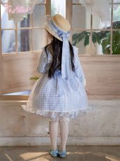 画像16: 【送料無料】【ToAlice Kids】TZC8629リトルデイジーチェックセーラー長袖ワンピース《予約受付》 (16)