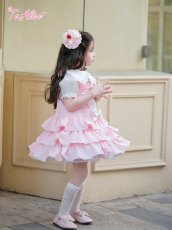 画像15: 【ToAlice Kids】TZC8637お人形さんティアードサロペットスカート (15)