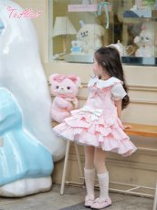 画像19: 【ToAlice Kids】TZC8637お人形さんティアードサロペットスカート (19)