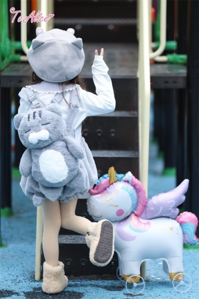 ダーニングねこちゃん・お洋服セット ToAlice Kids】TZC8695 オリジナルネコちゃんもこもこバルーン