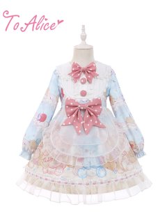 ToAlice】L1375ロックチェックアリスワンピースセット - To Alice