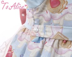画像6: 【Last one】【ToAlice Kids】TZL1044パステルベア長袖ワンピース【20％OFF】 (6)