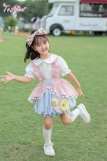画像12: 【送料無料】【ToAlice Kids】TZL1145星レースパフスリーブブラウス《予約受付》 (12)