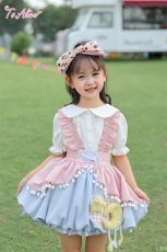 画像5: 【送料無料】【ToAlice Kids】TZL1145星レースパフスリーブブラウス《予約受付》 (5)
