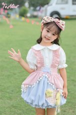 画像6: 【送料無料】【ToAlice Kids】TZL1145星レースパフスリーブブラウス《予約受付》 (6)