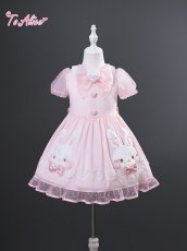 画像3: 【ToAlice Kids】TZL1319 うさぎ♡魔法少女ワンピース (3)
