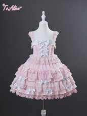画像2: 【送料無料】【ToAlice Kids】TZL1654 Dolly Ribbonジャンパースカート《予約受付》 (2)