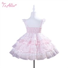 画像2: 【送料無料】【ToAlice Kids】TZL1733 ハートリボンティアードドレス《予約受付》 (2)