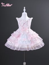 画像3: 【送料無料】【ToAlice Kids】TZL1733 ハートリボンティアードドレス《予約受付》 (3)