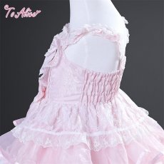 画像5: 【送料無料】【ToAlice Kids】TZL1733 ハートリボンティアードドレス《予約受付》 (5)