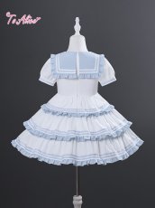 画像4: 【送料無料】TZL1785 リボンたっぷりマリンワンピース《予約受付》 (4)