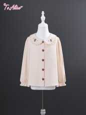 画像2: 【送料無料】【ToAlice Kids】TZL846 野いちごフリルデコレーションブラウス《予約受付》 (2)