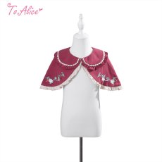画像1: 【送料無料】【ToAlice Kids】TZL848野いちご刺繡ケープ《予約受付》 (1)
