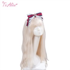 画像1: 【送料無料】【ToAlice Kids】TZS1パールチェーン付き白雪姫リボンカチューシャ《予約受付》【計5000円以上】 (1)