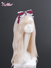 画像2: 【送料無料】【ToAlice Kids】TZS1パールチェーン付き白雪姫リボンカチューシャ《予約受付》【計5000円以上】 (2)