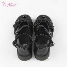 画像5: 【ToAlice】Z191ハートくり抜きパンプス (5)