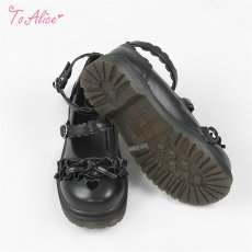 画像7: 【ToAlice】Z191ハートくり抜きパンプス (7)