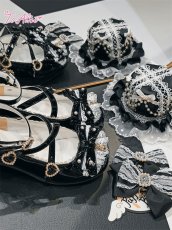 画像12: 【To Alice】Z292 パールリボンパンプス (12)