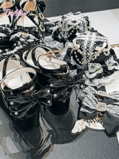 画像13: 【To Alice】Z292 パールリボンパンプス (13)