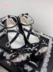 画像9: 【To Alice】Z292 パールリボンパンプス (9)